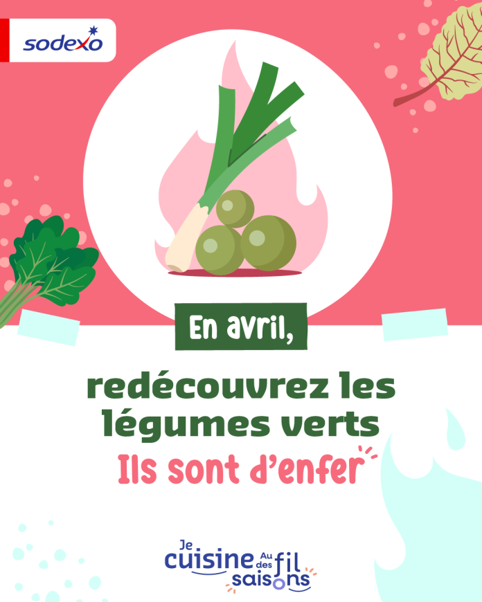 En avril redécouvrez les légumes verts avec votre carte pass restaurant sodexo